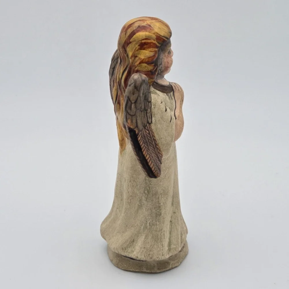 Vaillancourt Folk Art Praying Angel‎ With Wings Figurine 1993 #121